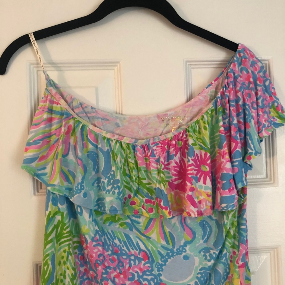 Lilly Pulitzer One Shoulder Top